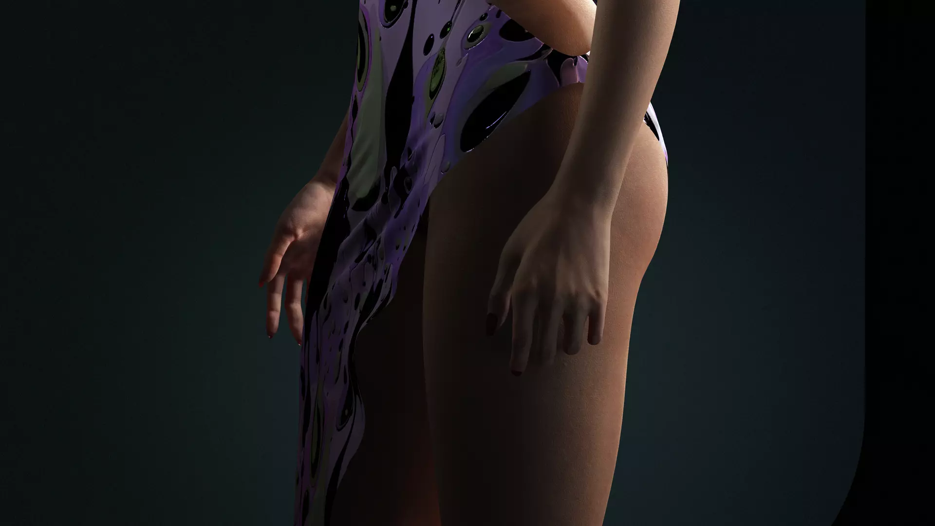 Realistic Female Character  Versatile 3D Model Low-poly 3D model_4