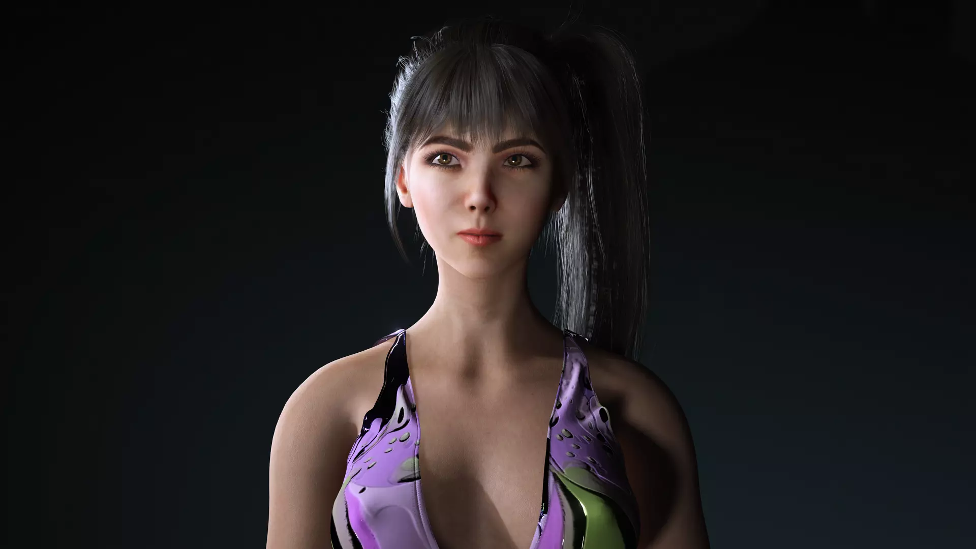 Realistic Female Character  Versatile 3D Model Low-poly 3D model_0