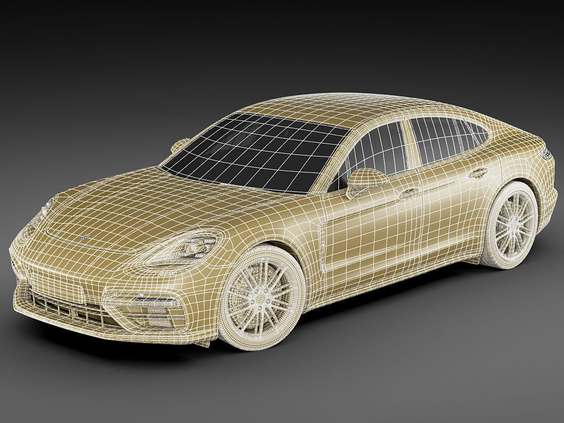 Porsche Panamera Turbo 2017 3D model_18