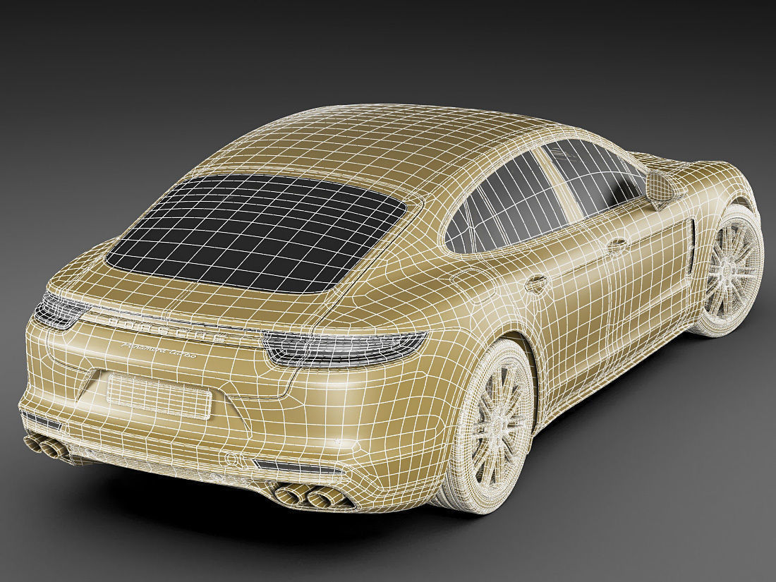 Porsche Panamera Turbo 2017 3D model_19