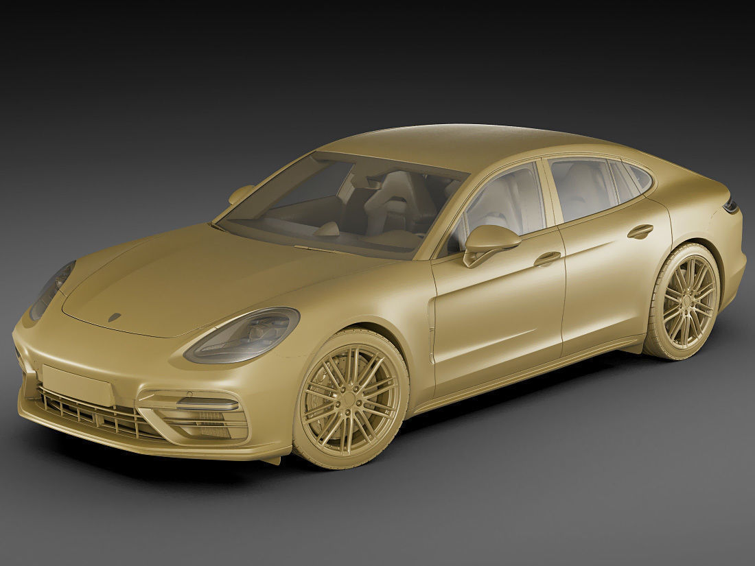 Porsche Panamera Turbo 2017 3D model_14