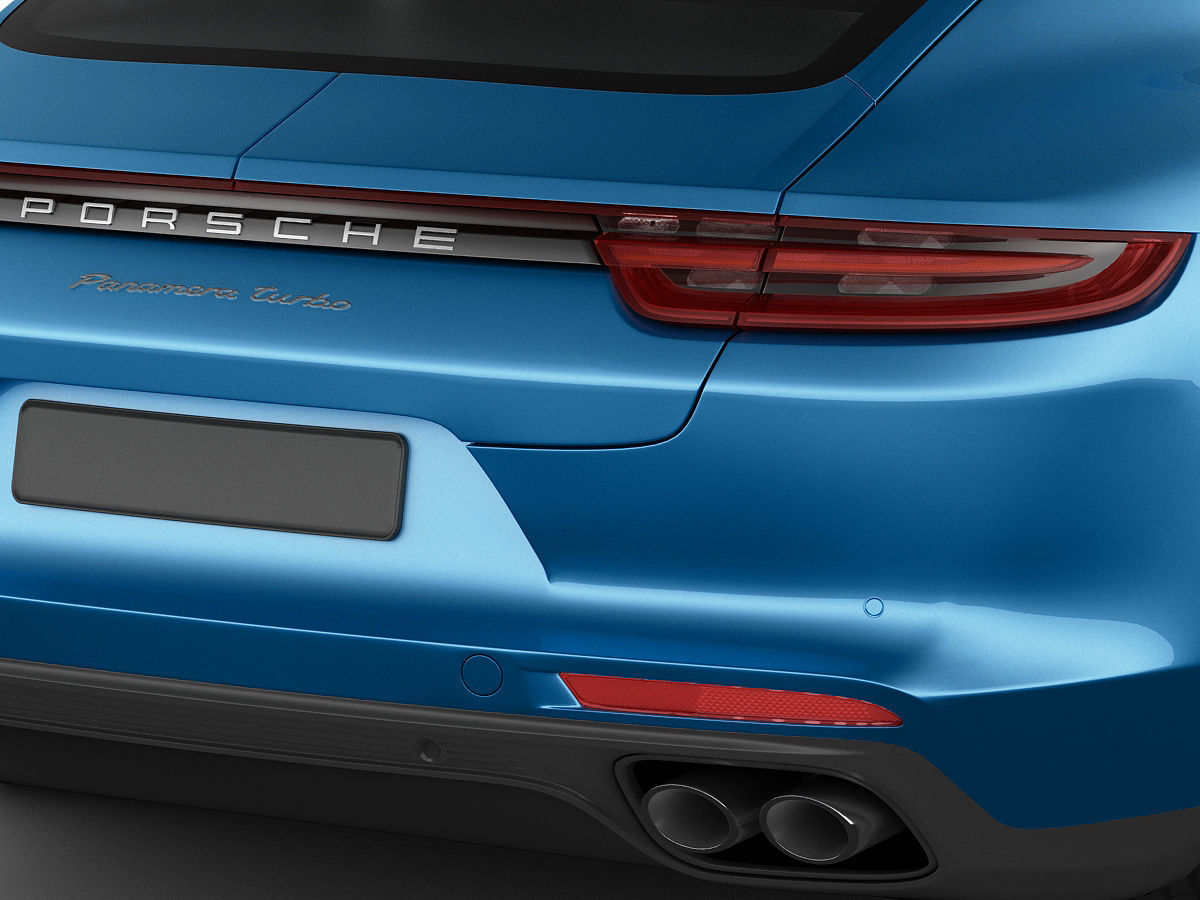 Porsche Panamera Turbo 2017 3D model_4