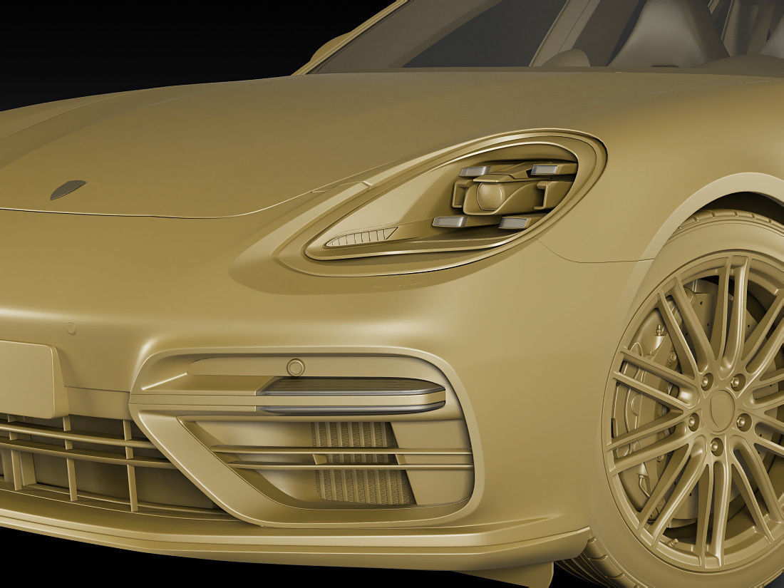 Porsche Panamera Turbo 2017 3D model_16