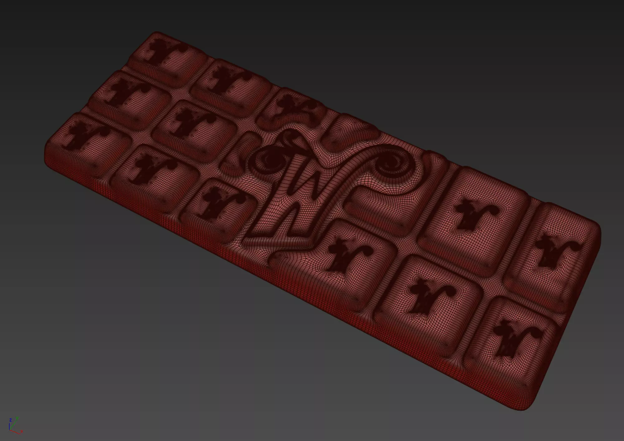Willy Wonka Chocolate Bar 3 3D model_14
