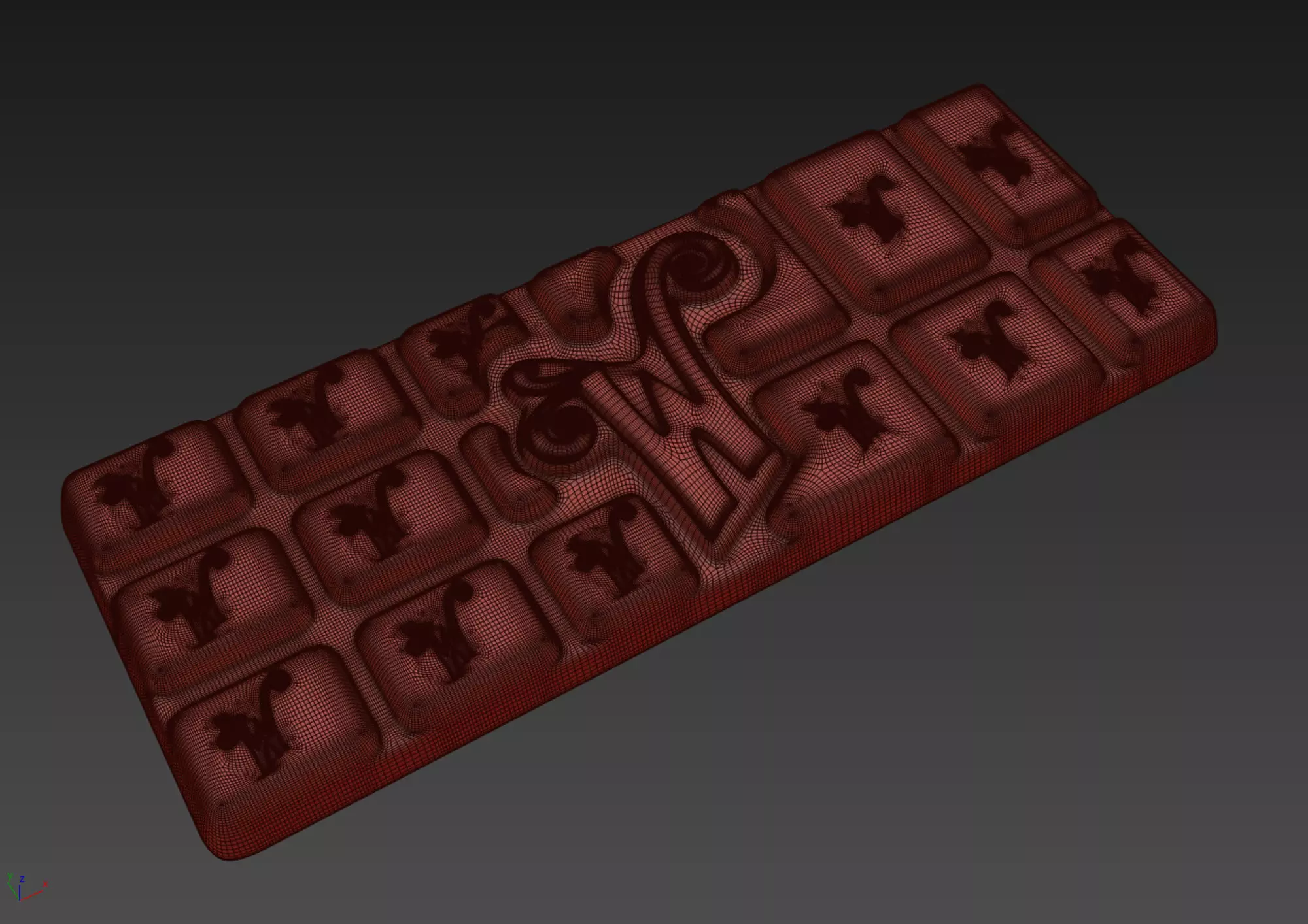 Willy Wonka Chocolate Bar 3 3D model_7