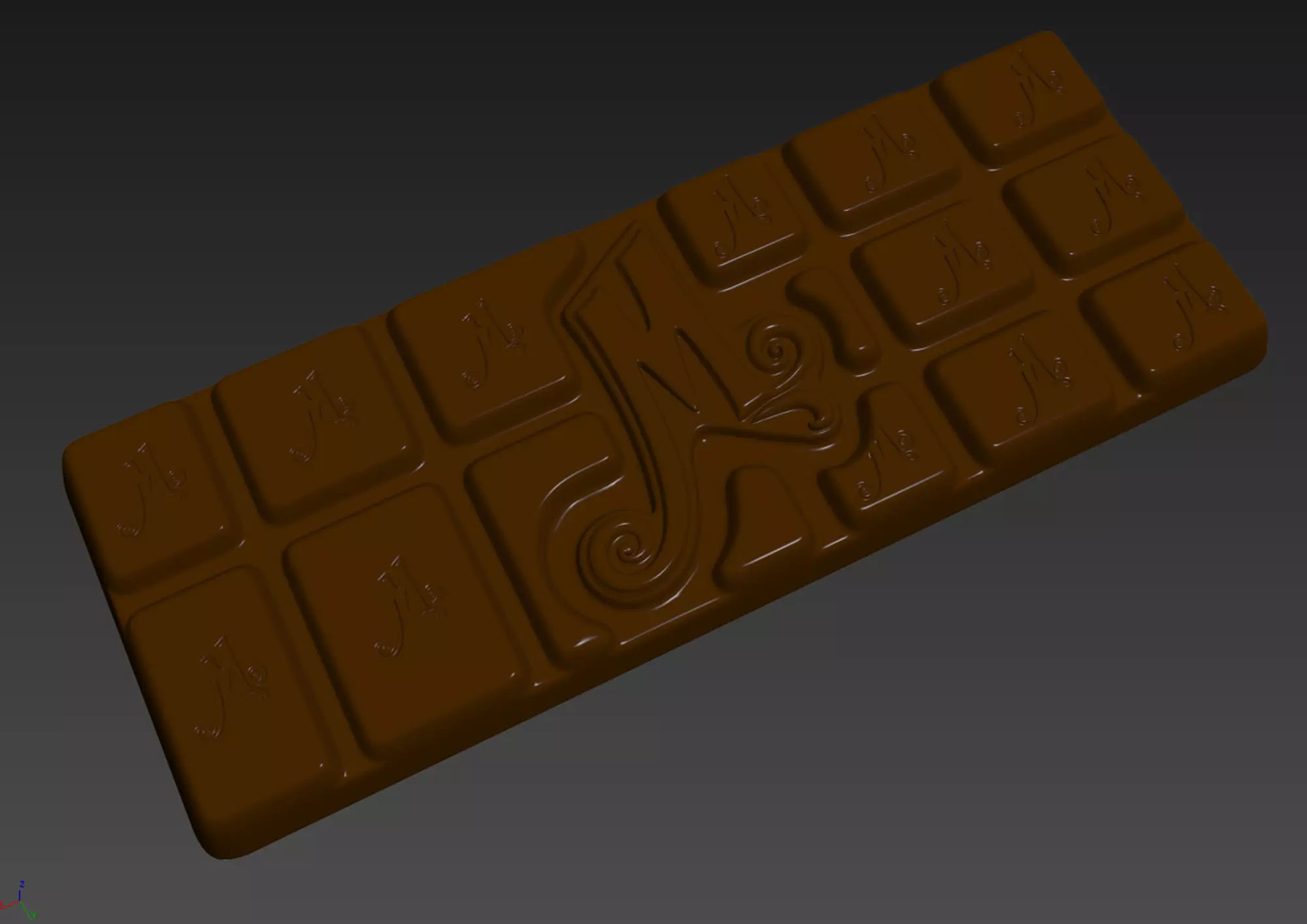 Willy Wonka Chocolate Bar 3 3D model_15