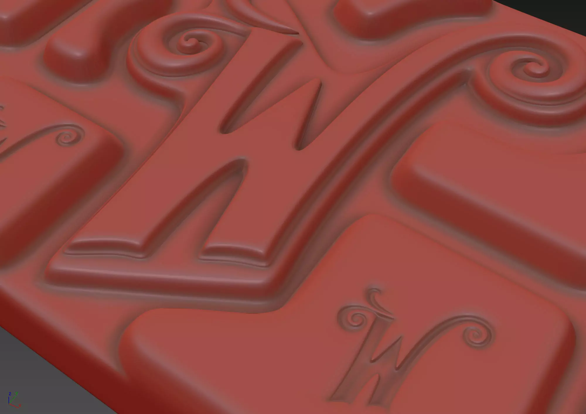 Willy Wonka Chocolate Bar 3 3D model_9