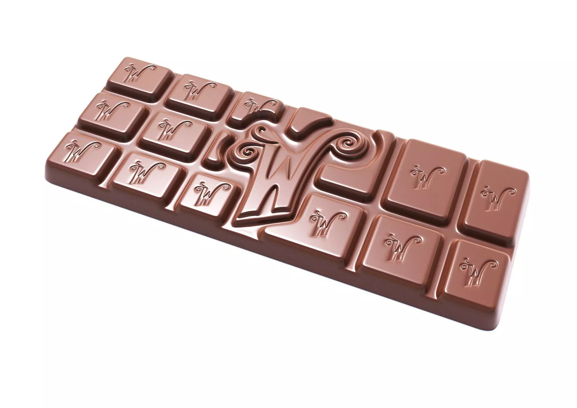 Willy Wonka Chocolate Bar 3 3D model_1