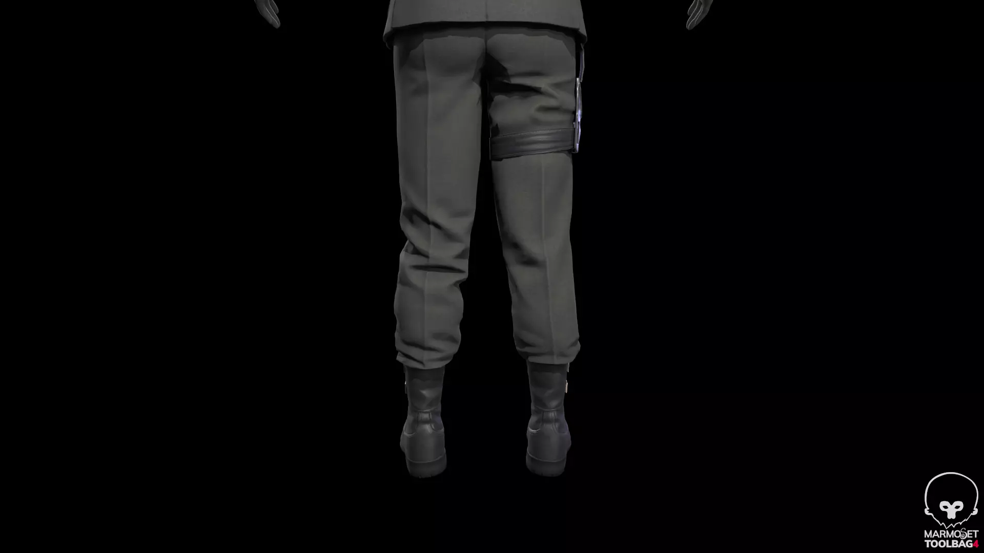 military officer navy united states 3D model Low-poly 3D model_25