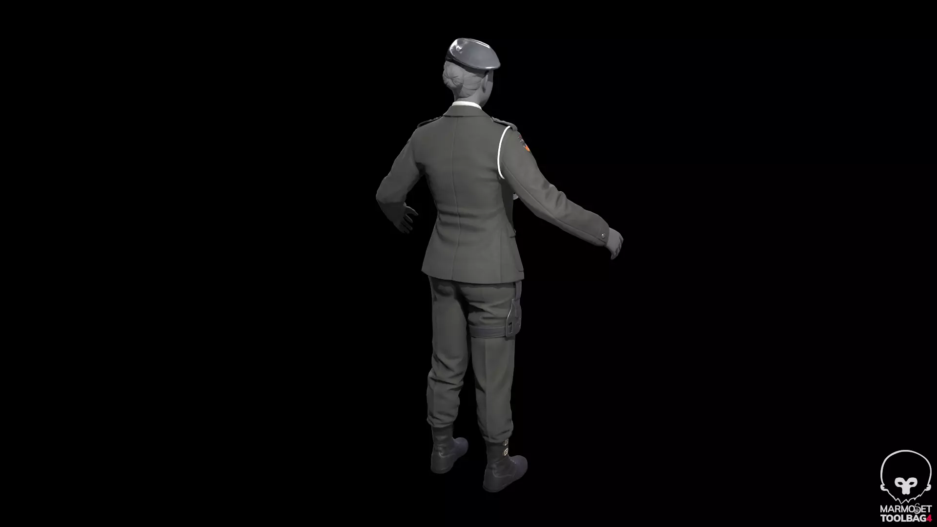 military officer navy united states 3D model Low-poly 3D model_13