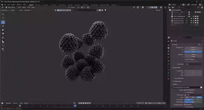 Blackberry 3D model 6