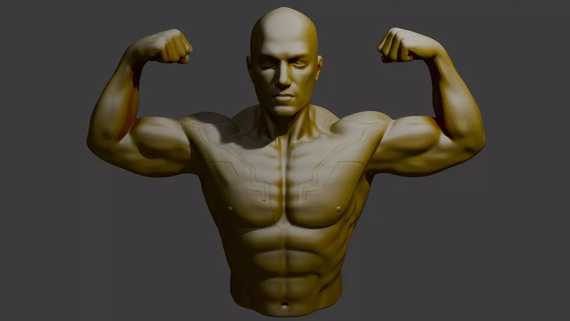 Bodybuilding  3D print model_2