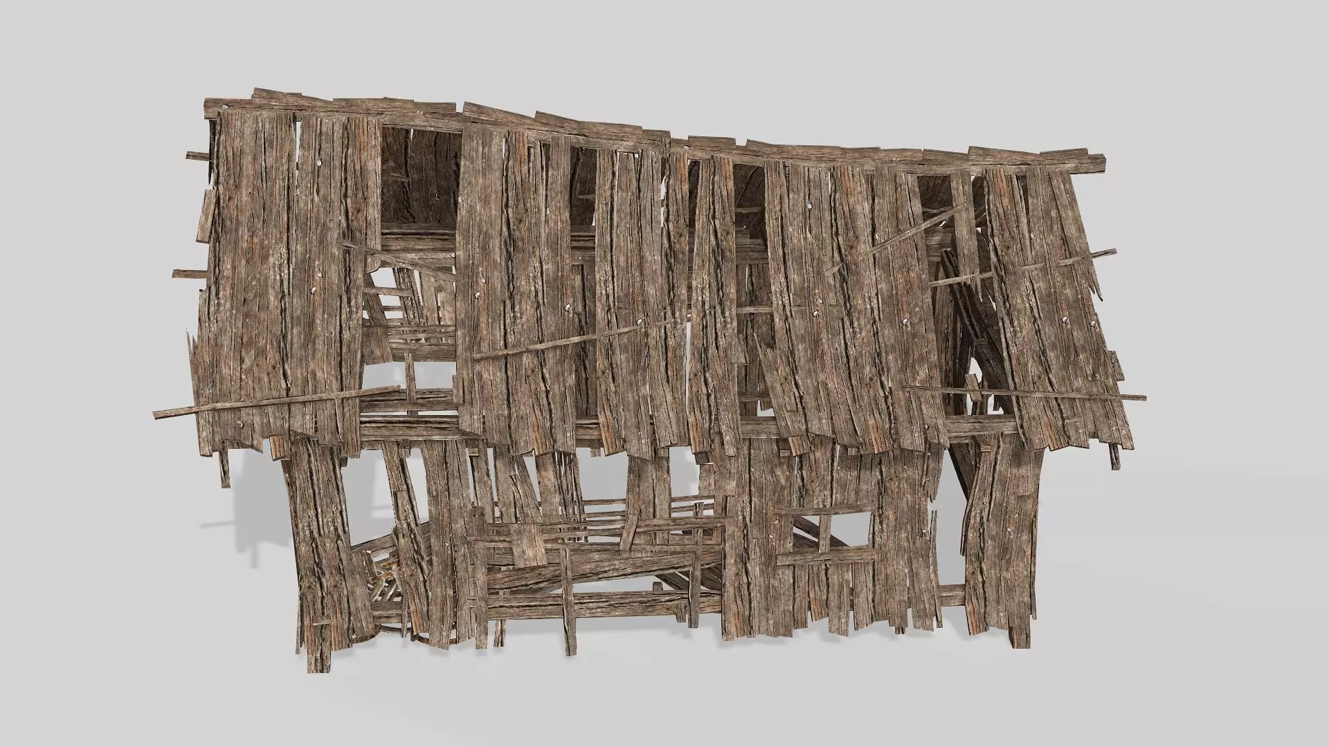 Thatch Hut House 08 For Games and Films 3D Model Low-poly 3D model_1