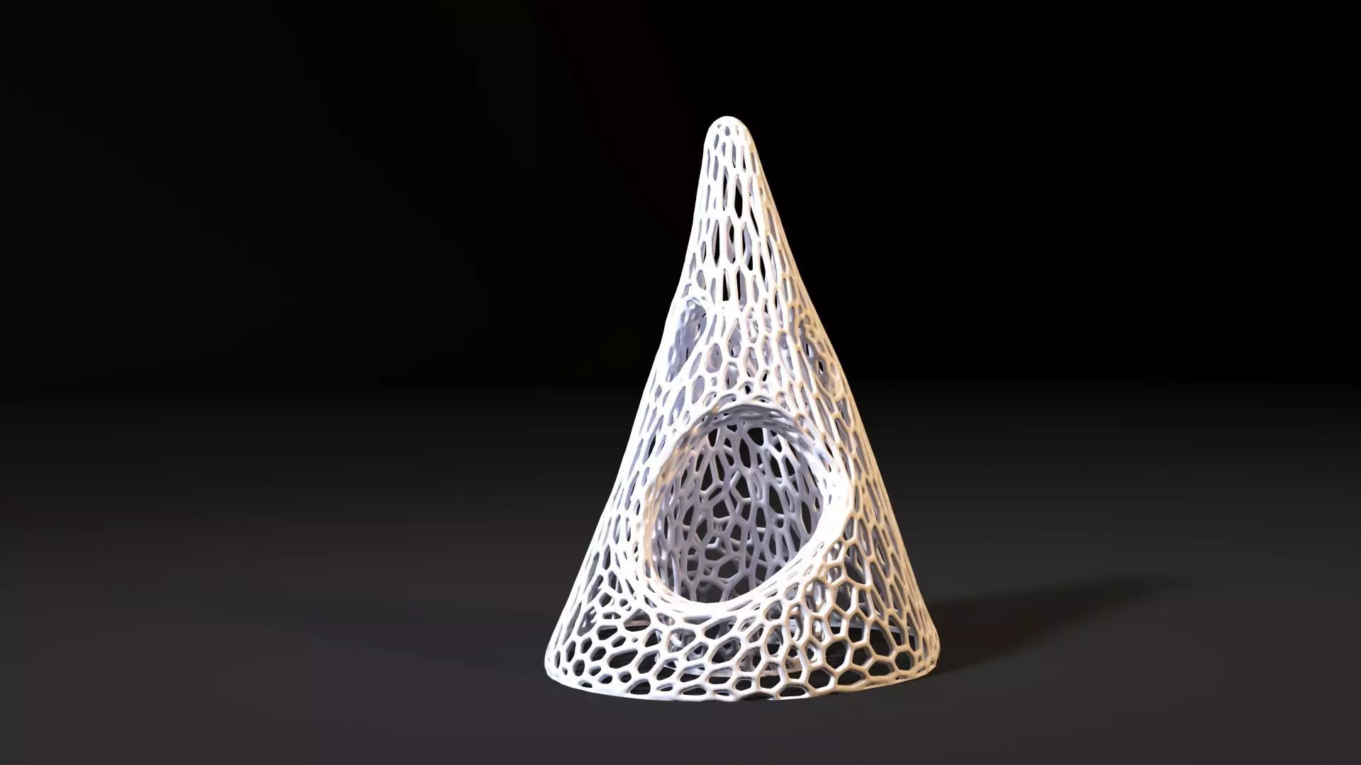 Ghost cone halloween 3D print model_1