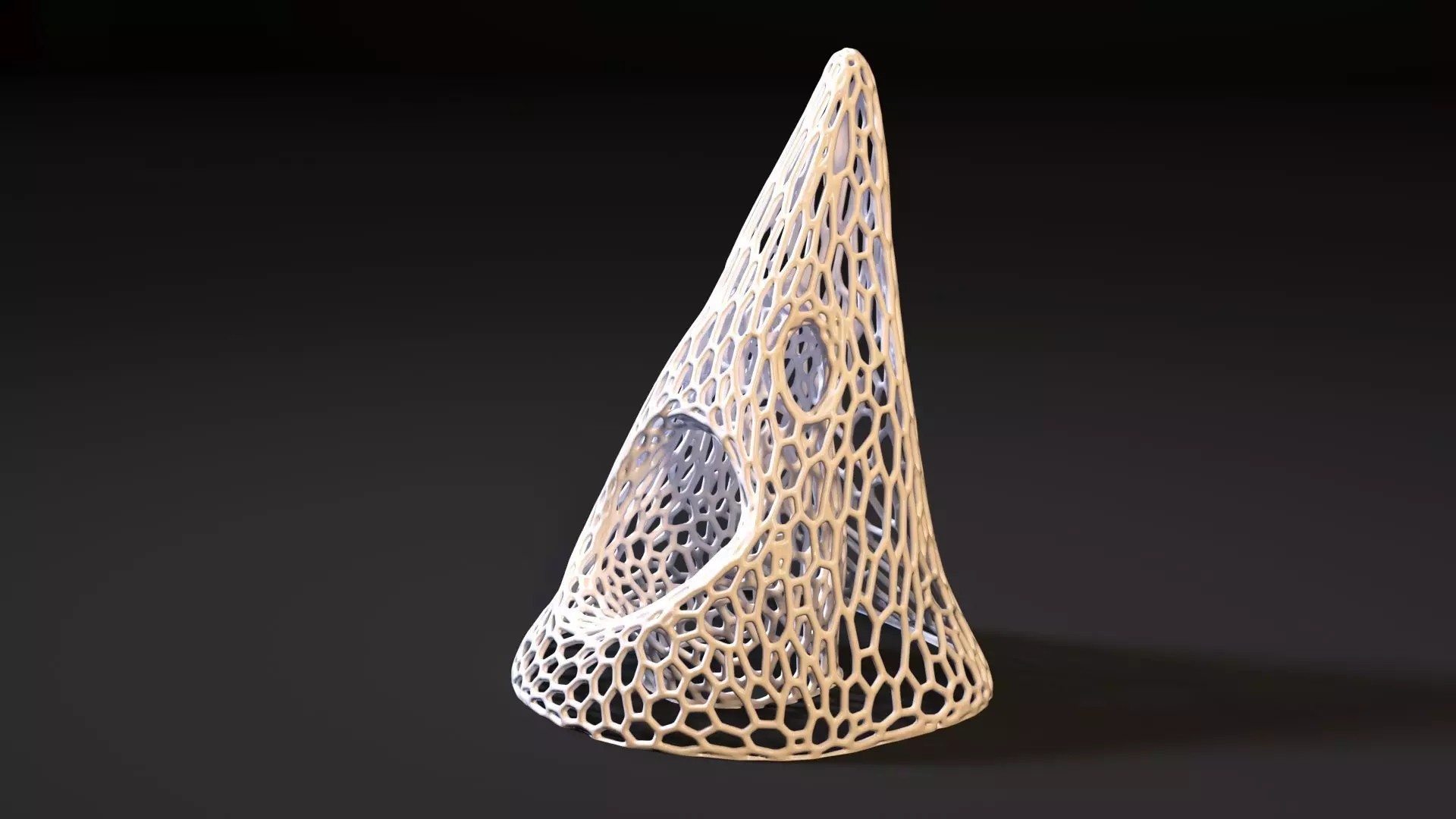 Ghost cone halloween 3D print model_0