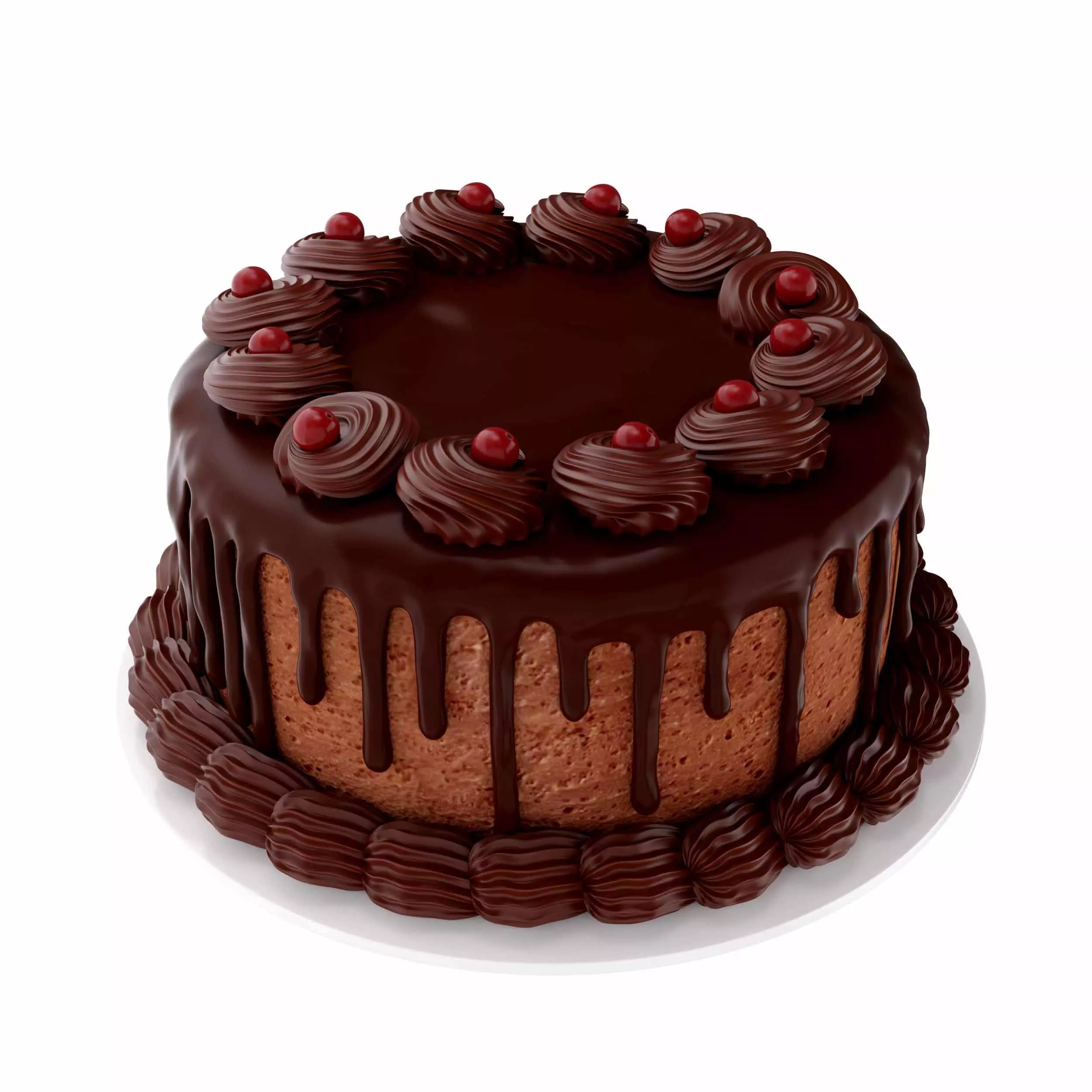 Chocolate cake 3D model
