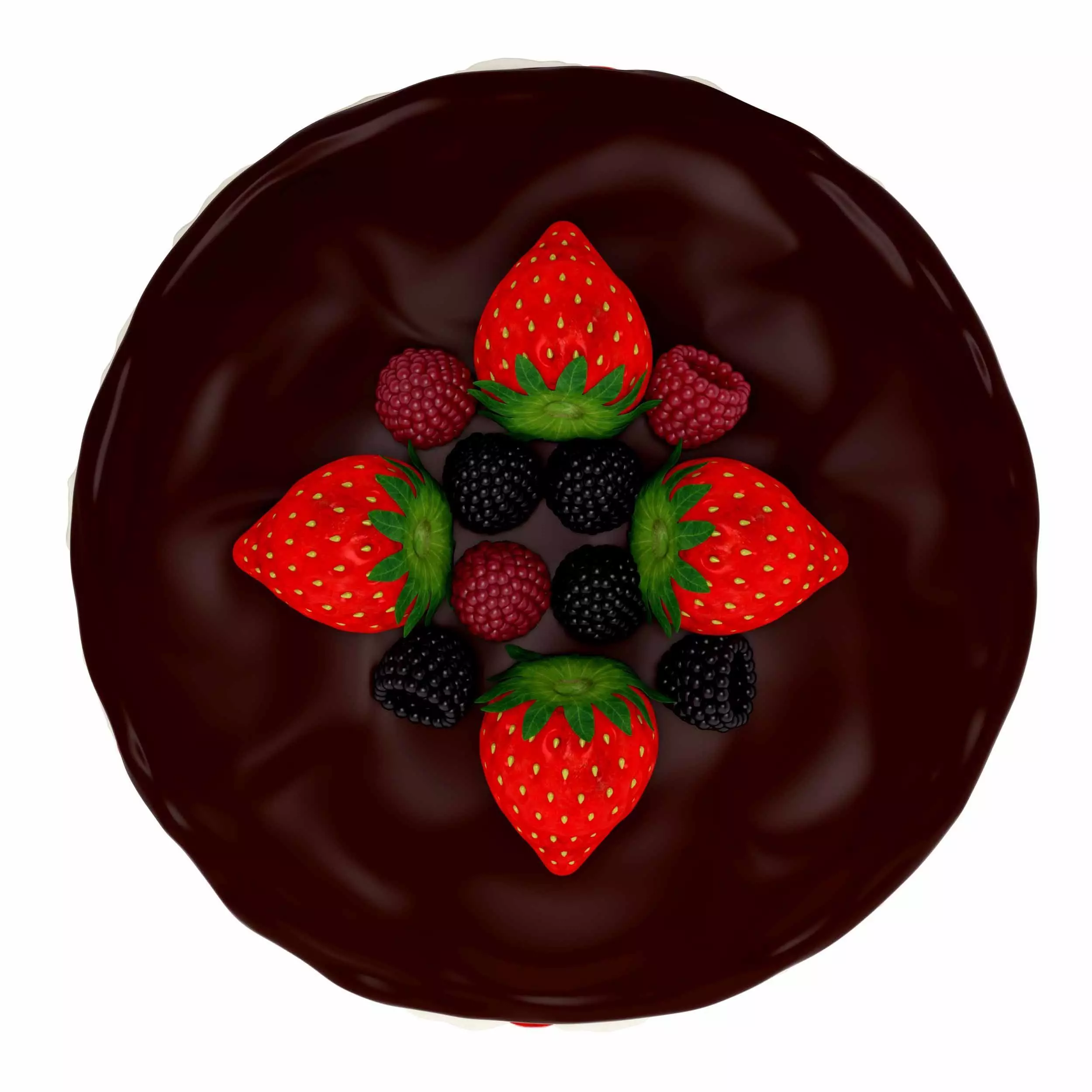 Fruit cake 3D model_1