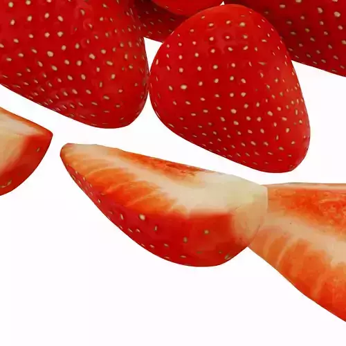 strawberry fruit 3D model 3