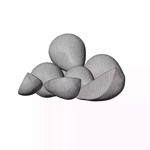 strawberry fruit 3D model 5