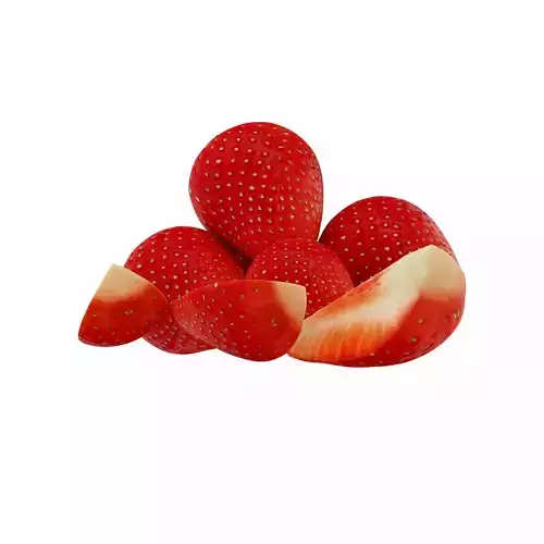strawberry fruit 3D model 2