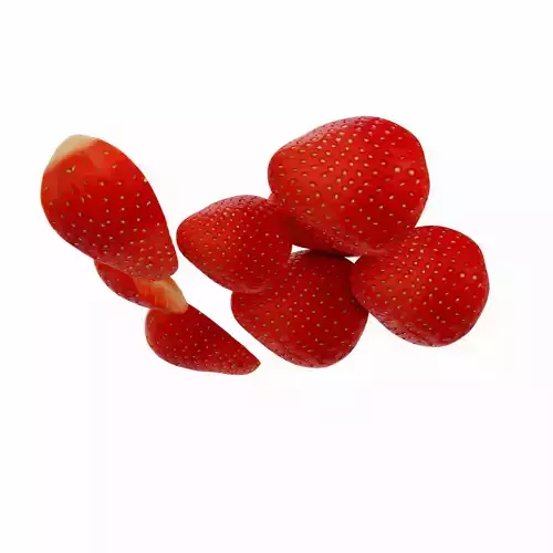 strawberry fruit 3D model 4
