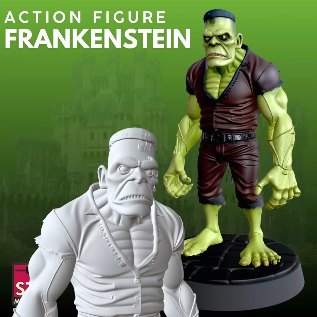 Frankenstein Monster STL Cartoon Horror 3D 3D print model