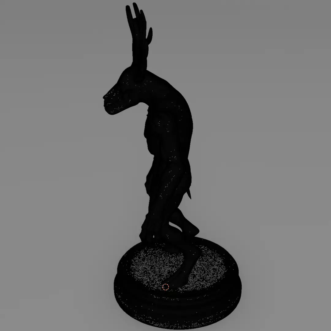 Wendigo 3D model 3D printing Horror Figurine Halloween Monster 3D print model_15