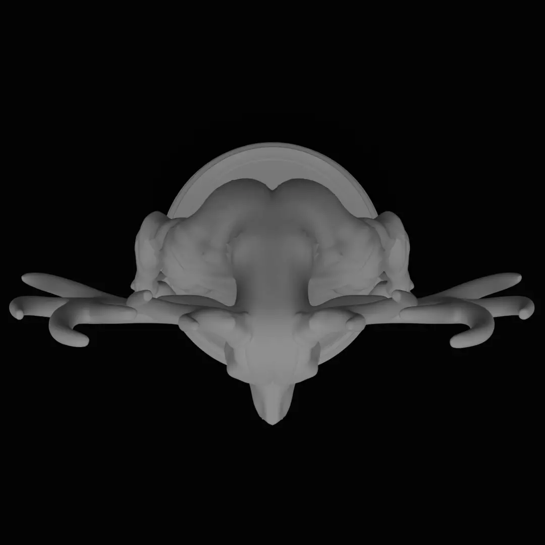 Wendigo 3D model 3D printing Horror Figurine Halloween Monster 3D print model_3