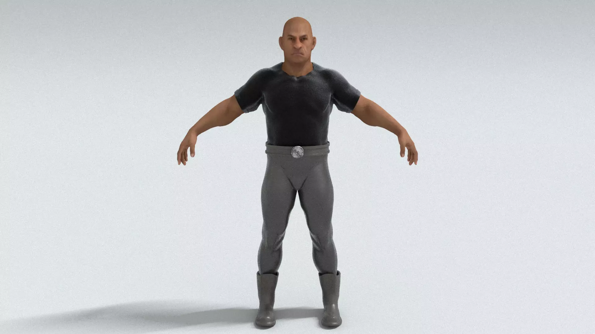 laos Game Male in Leather 3D model