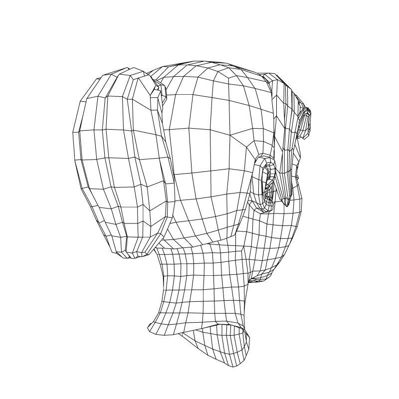 Girl with Morphs 3D model_28