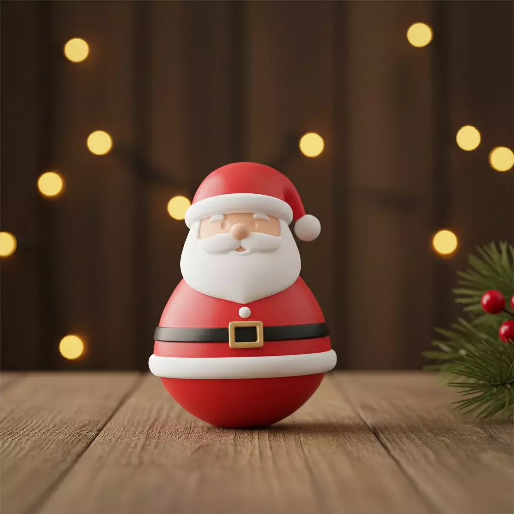 Santa Claus figure 3D print model_0