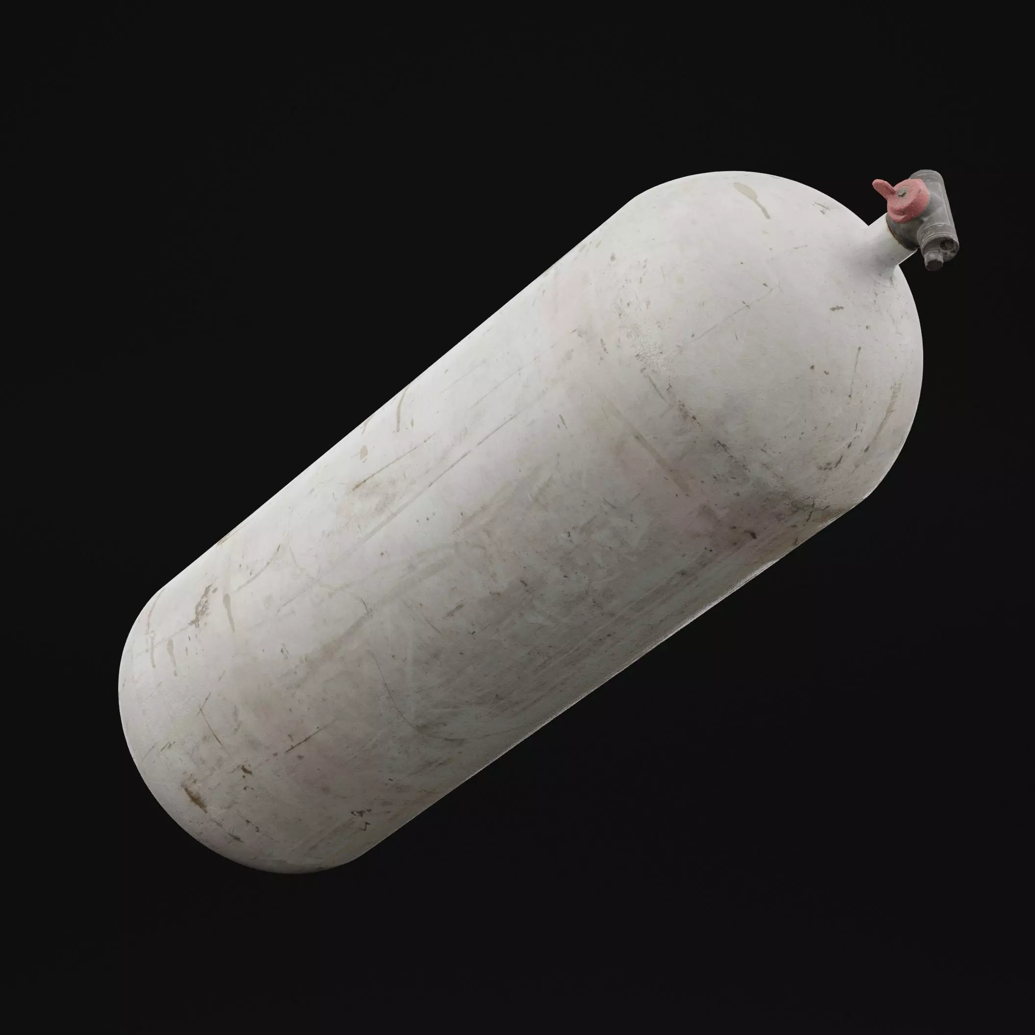 Gas Cylinder Low-poly 3D model_5