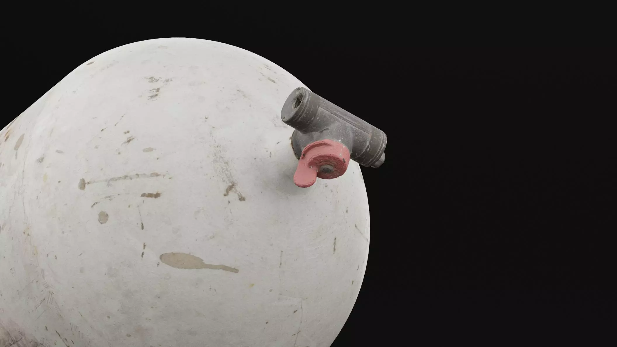 Gas Cylinder Low-poly 3D model_1