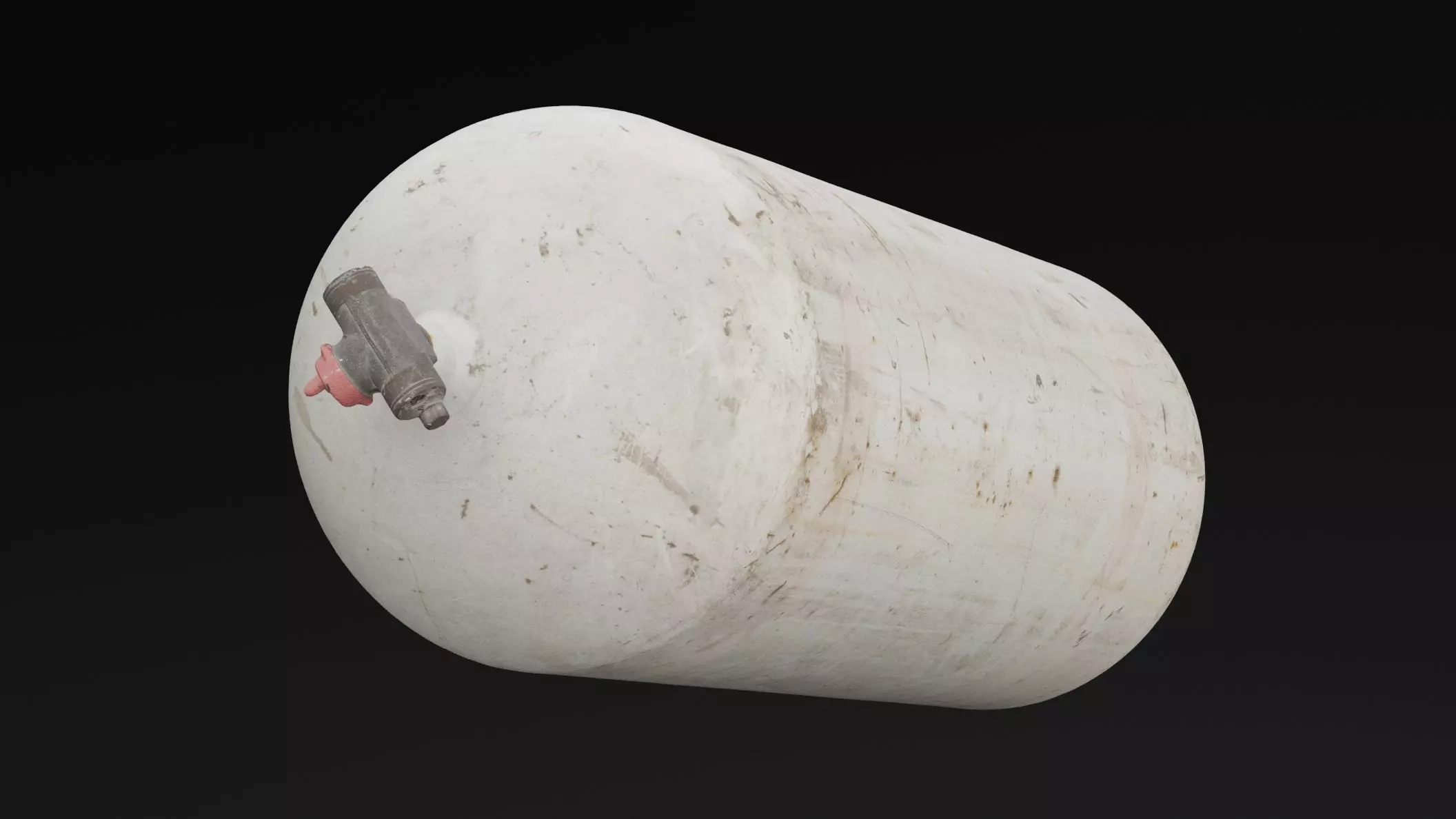 Gas Cylinder Low-poly 3D model_4