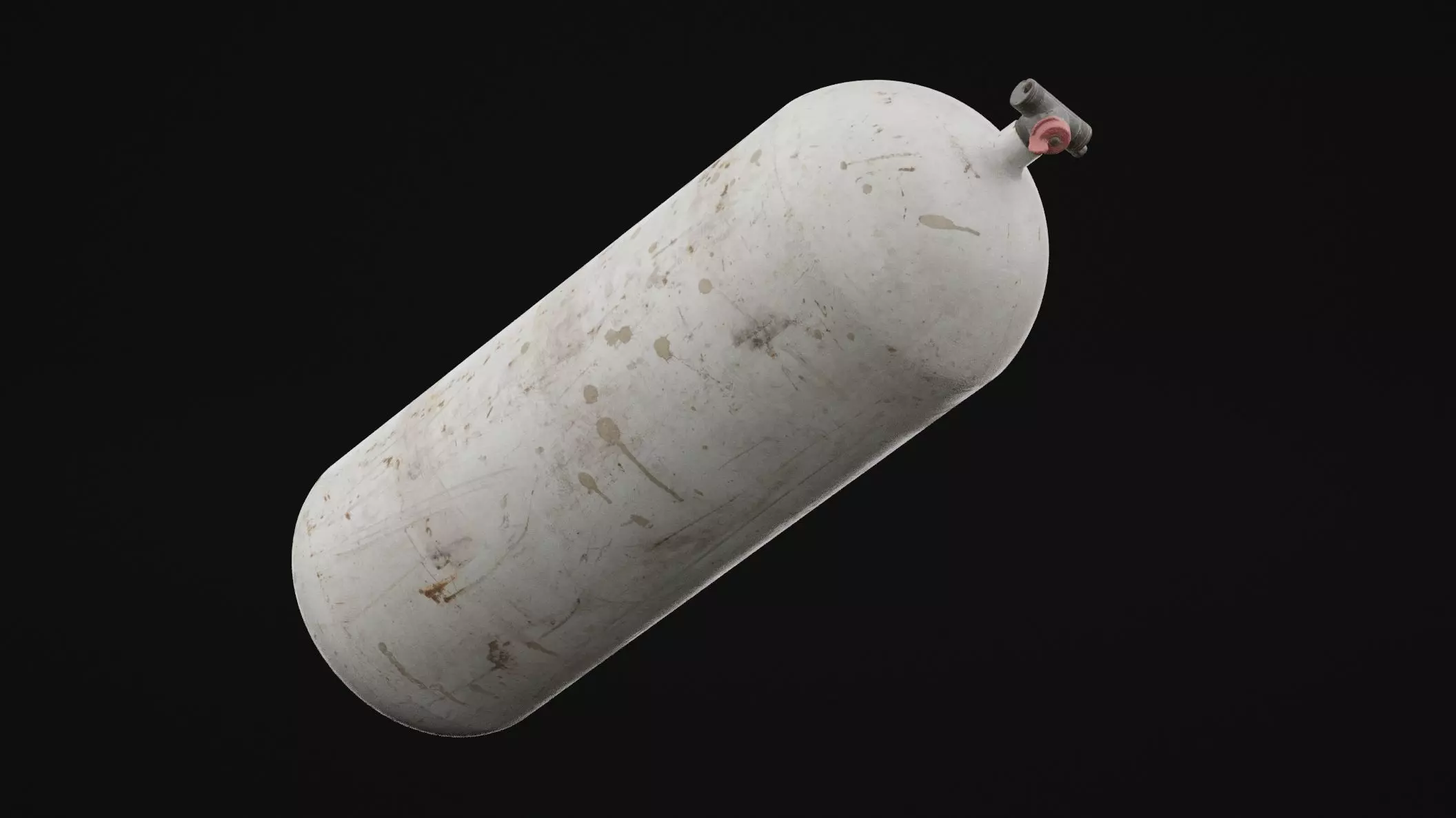 Gas Cylinder Low-poly 3D model_0