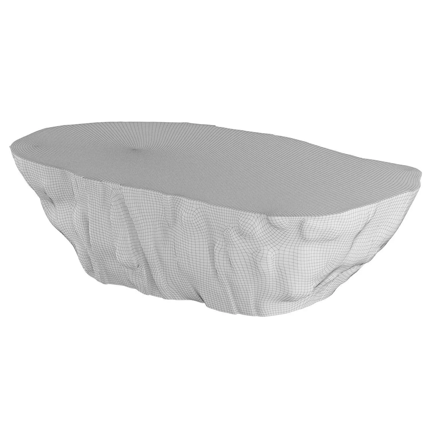 Oakmont outdoor coffee table 3D model_6