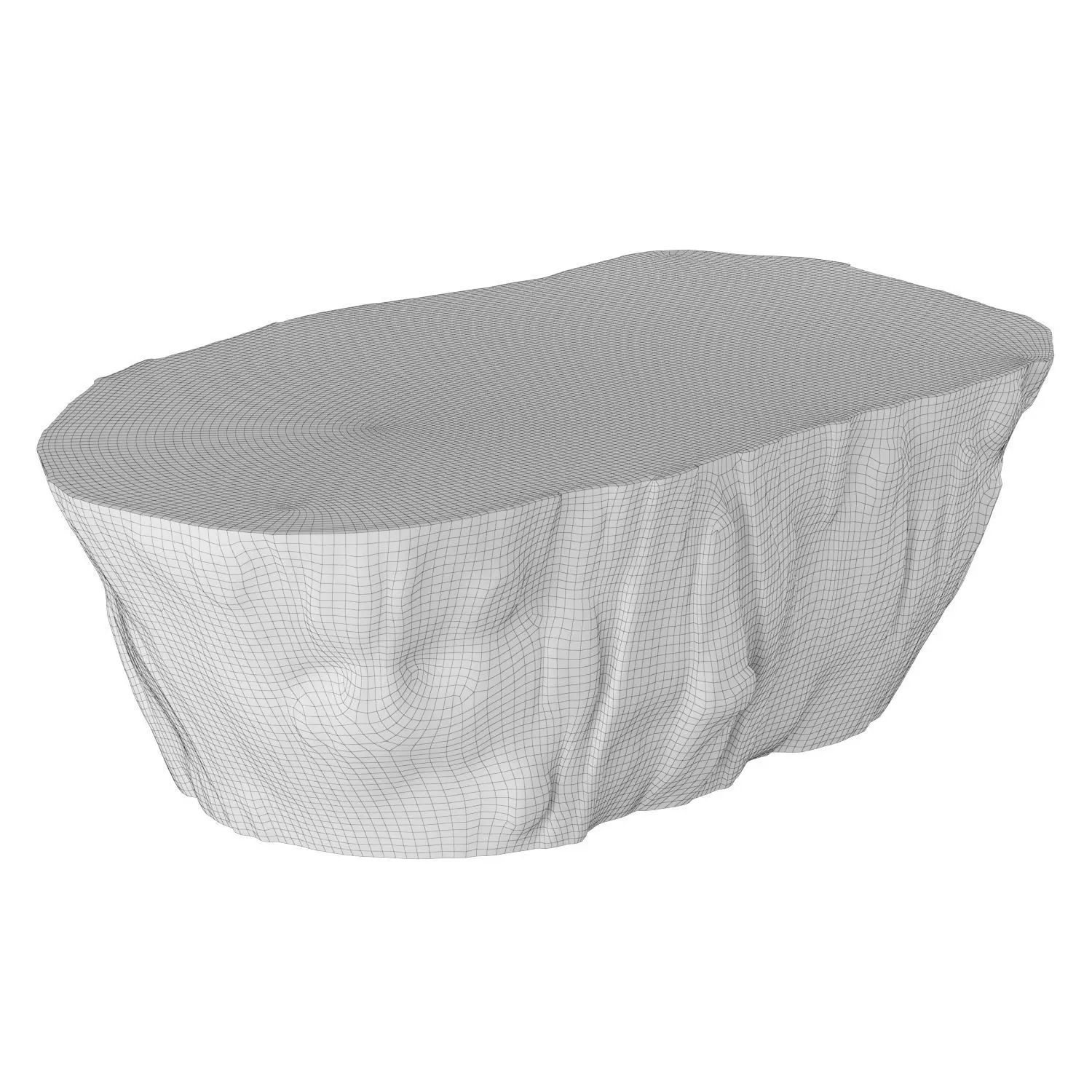 Oakmont outdoor coffee table 3D model_5