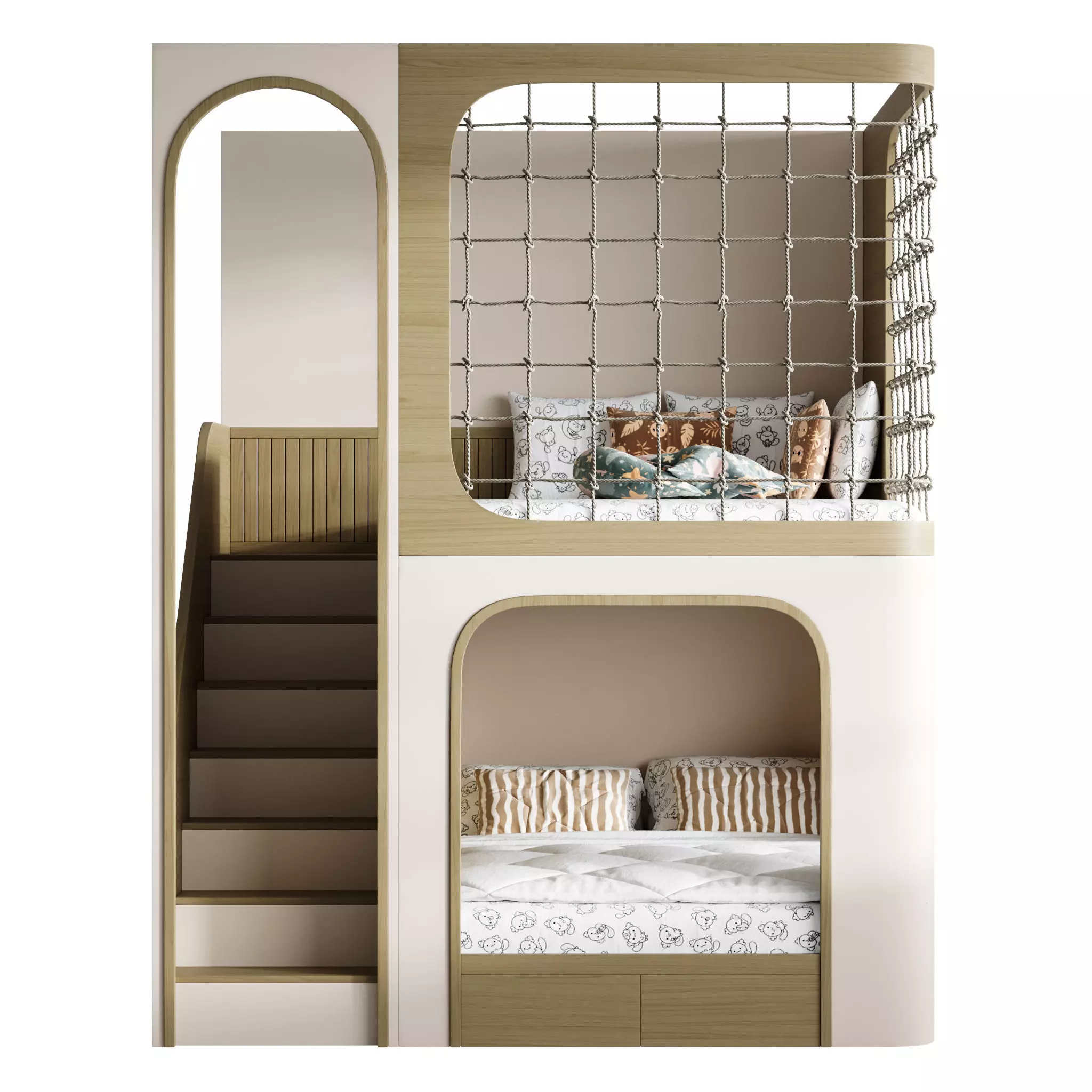 Bunk bed for kids 011 3D model_1