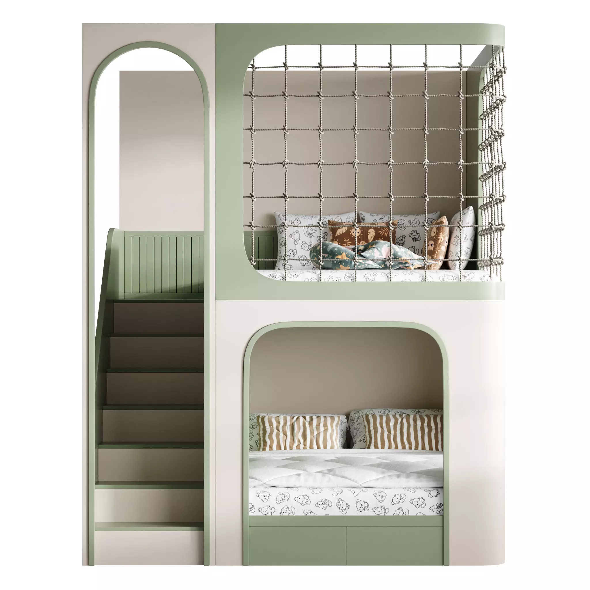 Bunk bed for kids 011 3D model_3