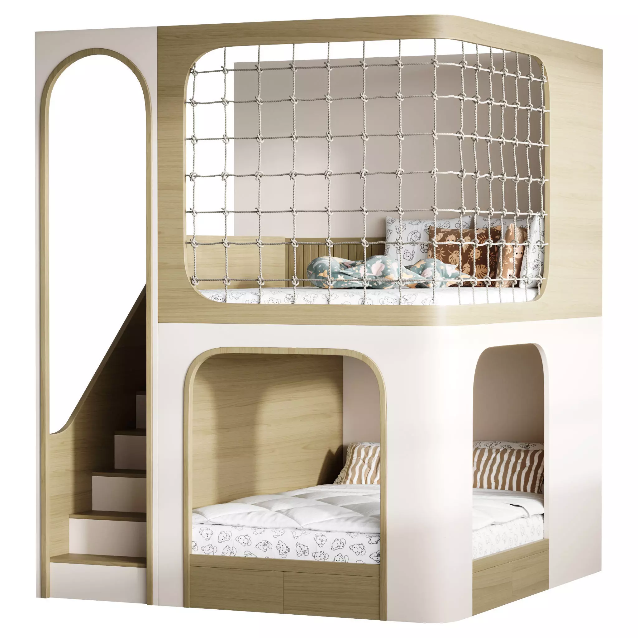 Bunk bed for kids 011 3D model_0
