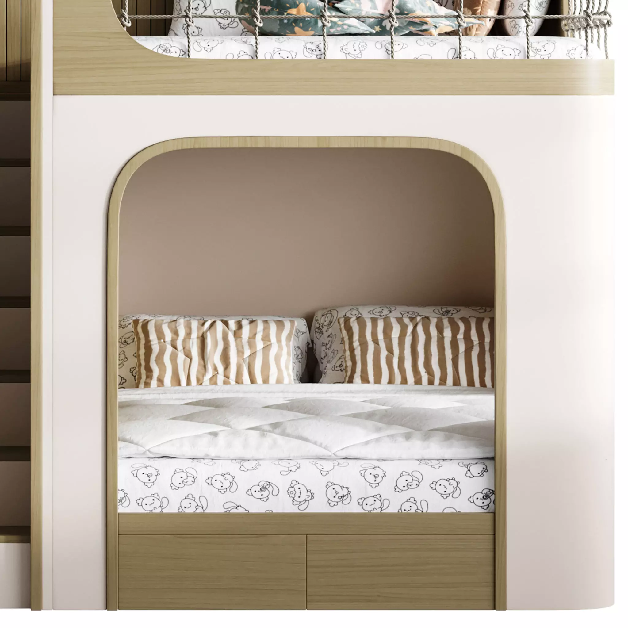 Bunk bed for kids 011 3D model_8