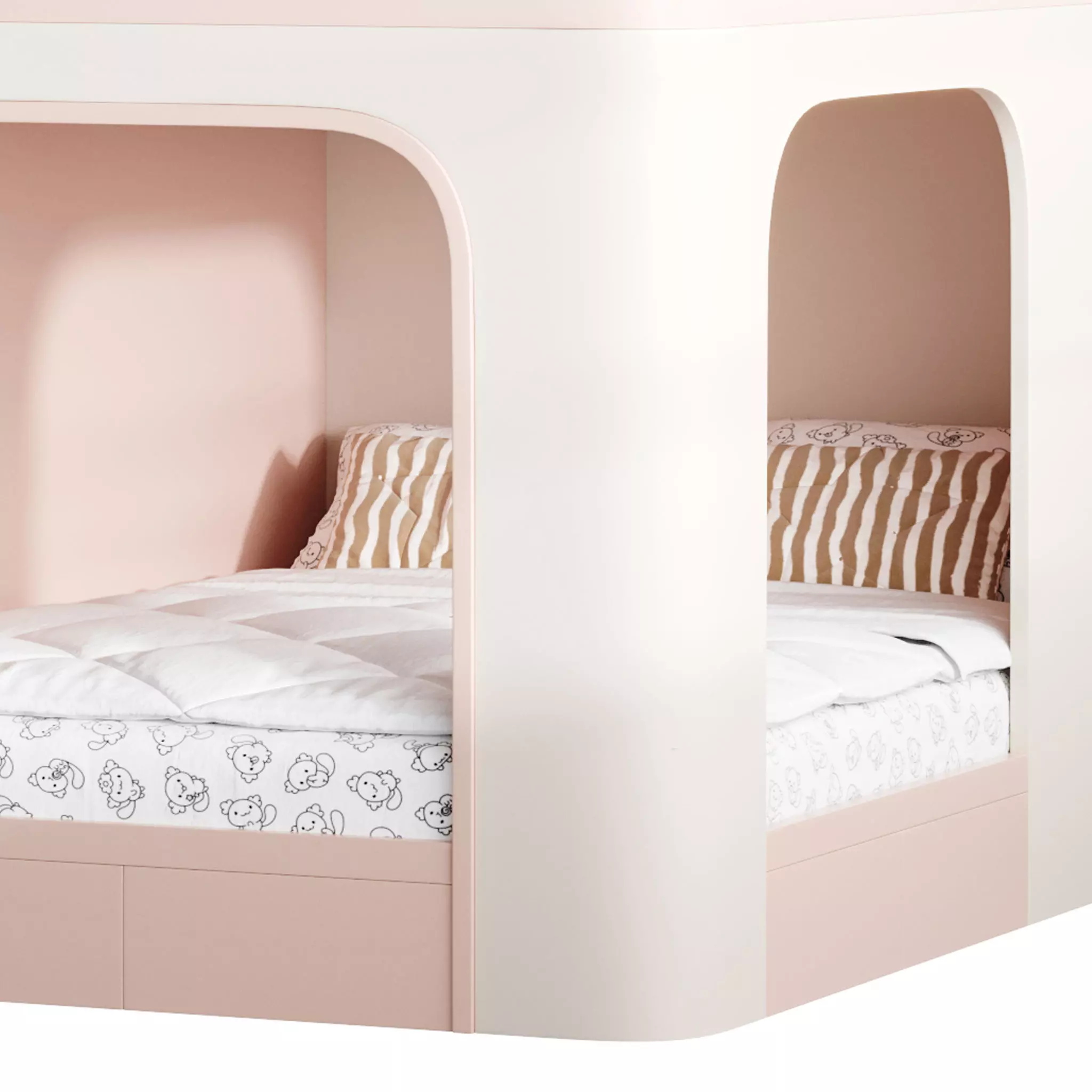 Bunk bed for kids 011 3D model_12