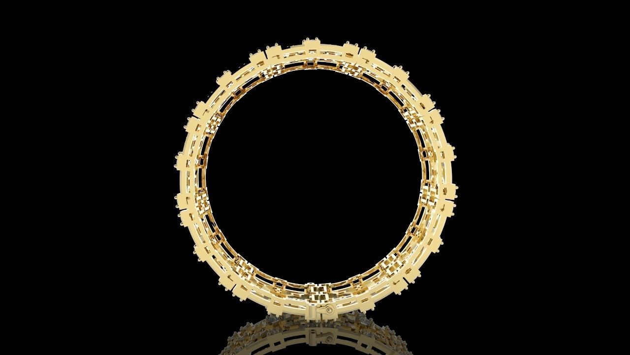 BRACELET ART DECO 3D print model_5