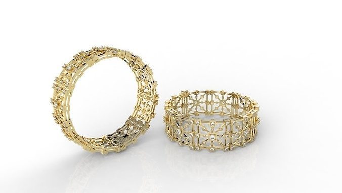 BRACELET ART DECO 3D print model
