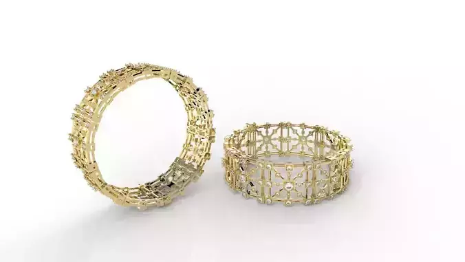 BRACELET ART DECO 3D print model