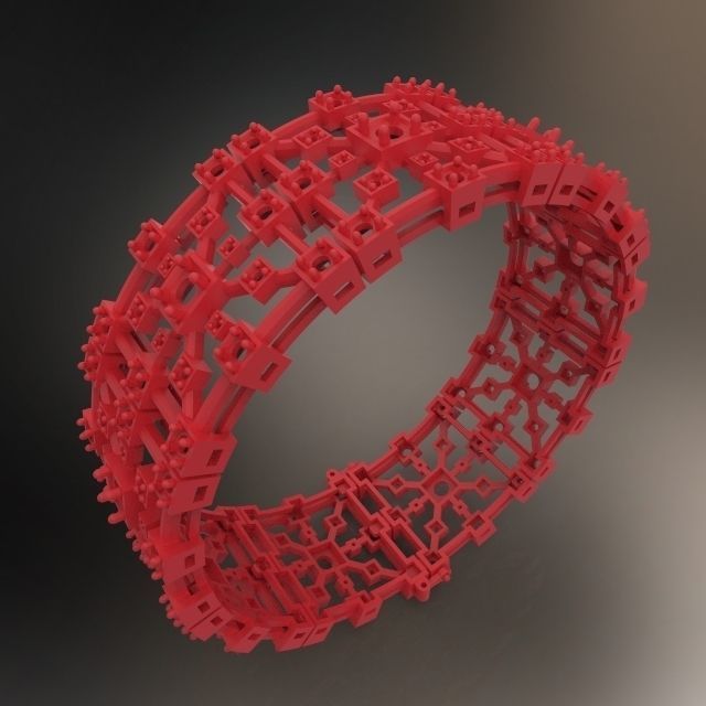 BRACELET ART DECO 3D print model_9