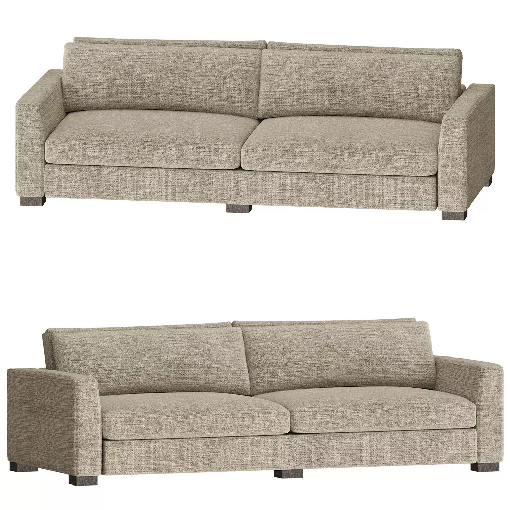 Sofa Roland Low-poly 3D model_0
