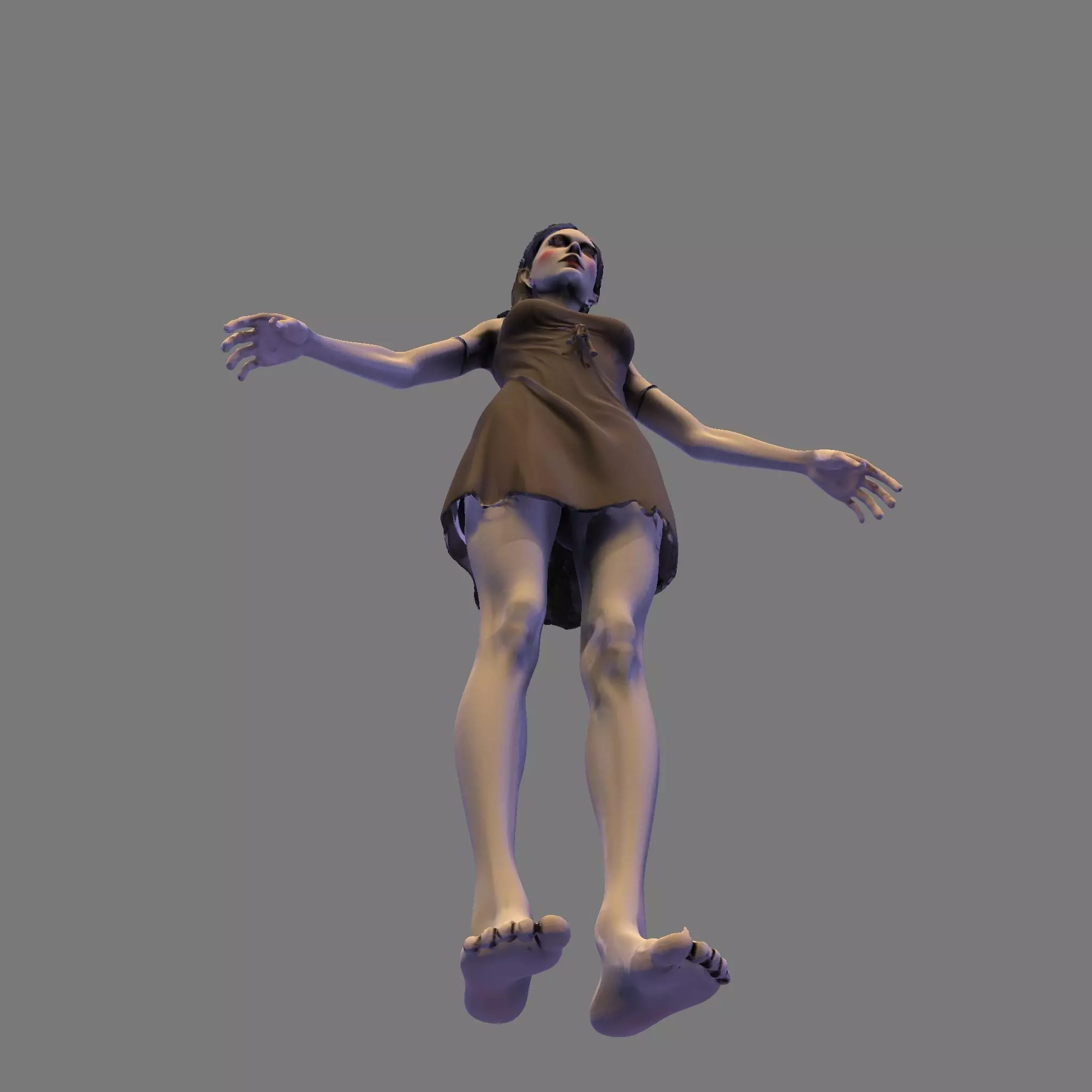 Wraith Bride Undead Female Character for Halloween 3D Print 3D print model_10