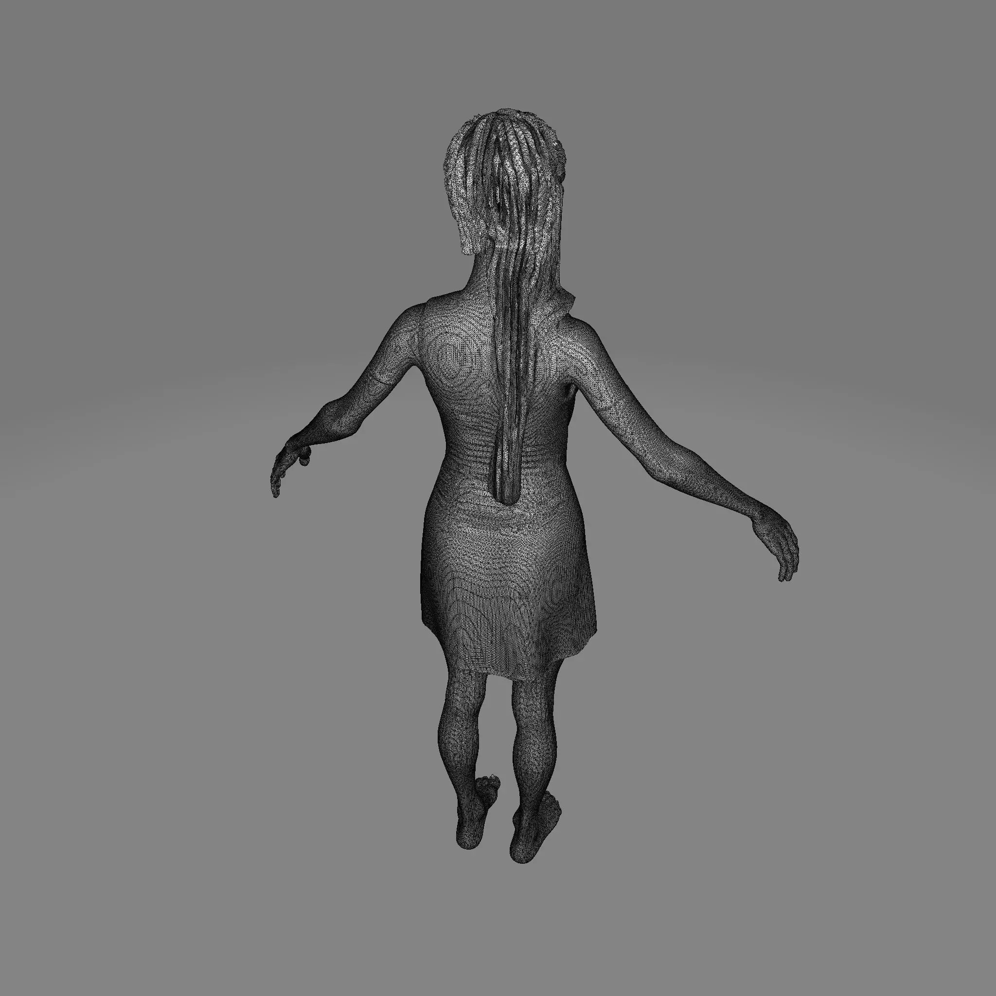 Wraith Bride Undead Female Character for Halloween 3D Print 3D print model_20