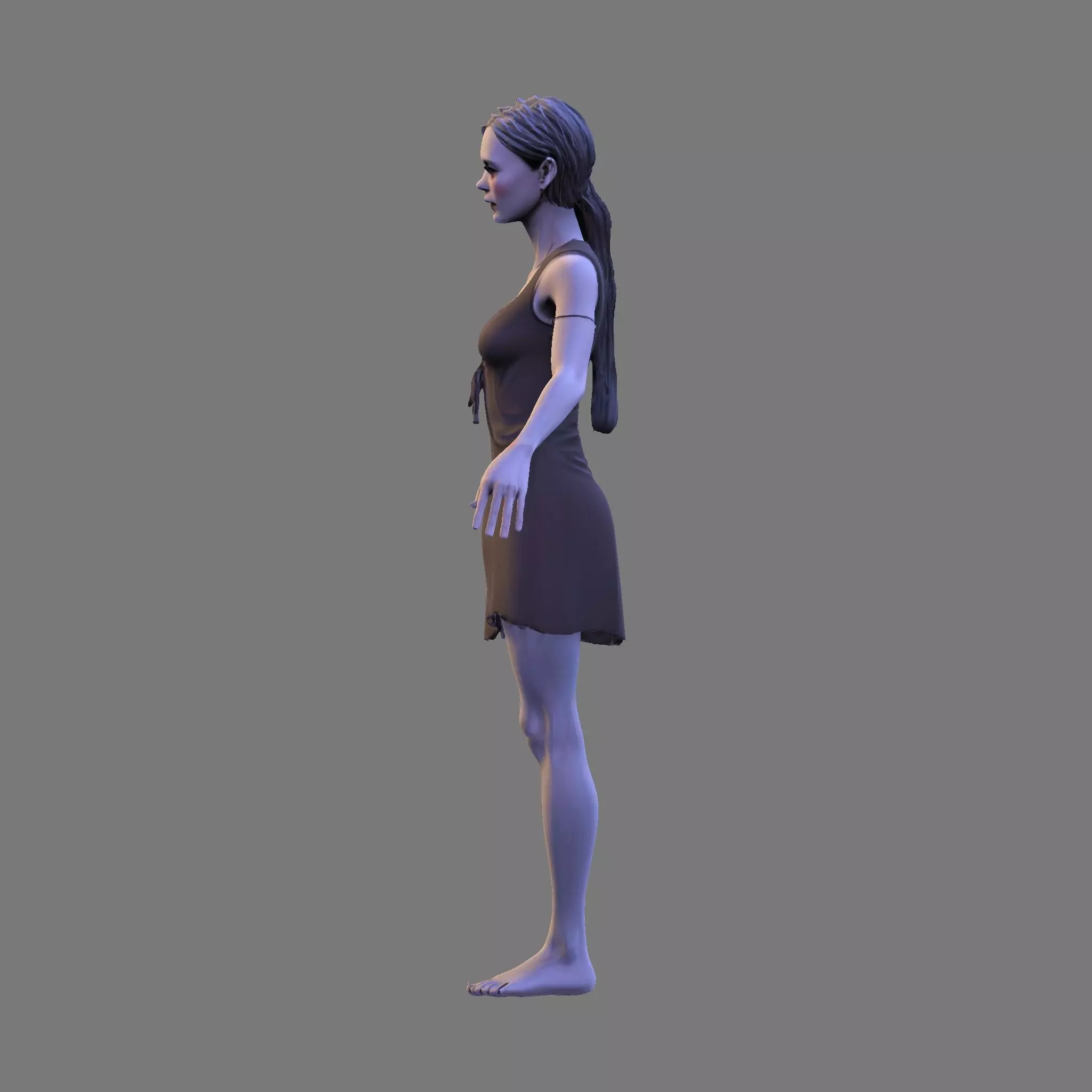 Wraith Bride Undead Female Character for Halloween 3D Print 3D print model_16
